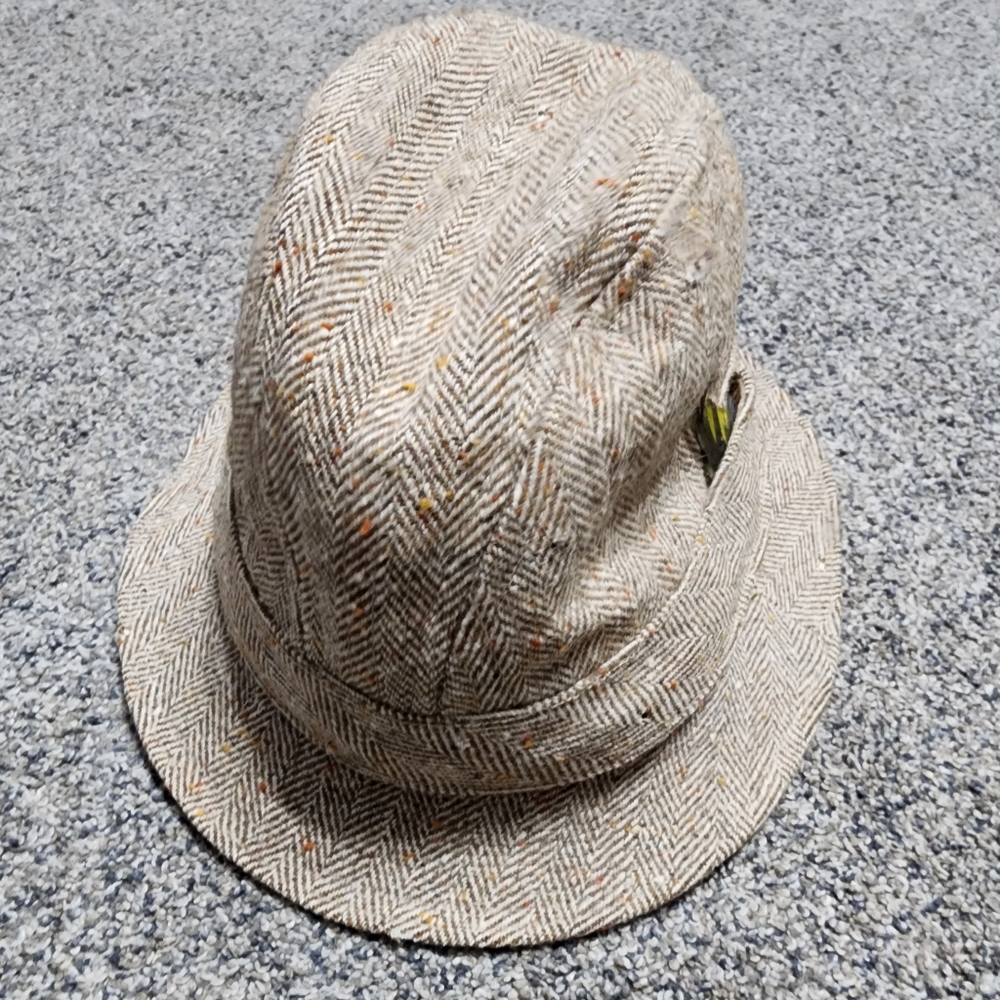 Pendleton Fedora Hat Brown Tweed Pure Virgin Wool… - image 2